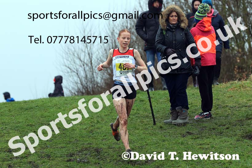 Womens under-17s and under-20s 2023 North Eastern Cross Country Champs., Temple Park, South Shields. Photo: David T. Hewitson/Sports for All Pics